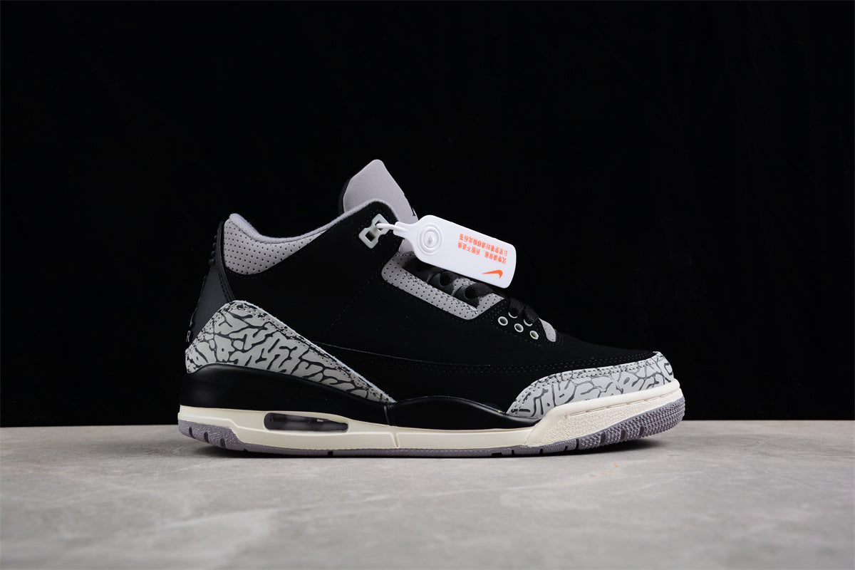 Air Jordan 3 Black White Ciment