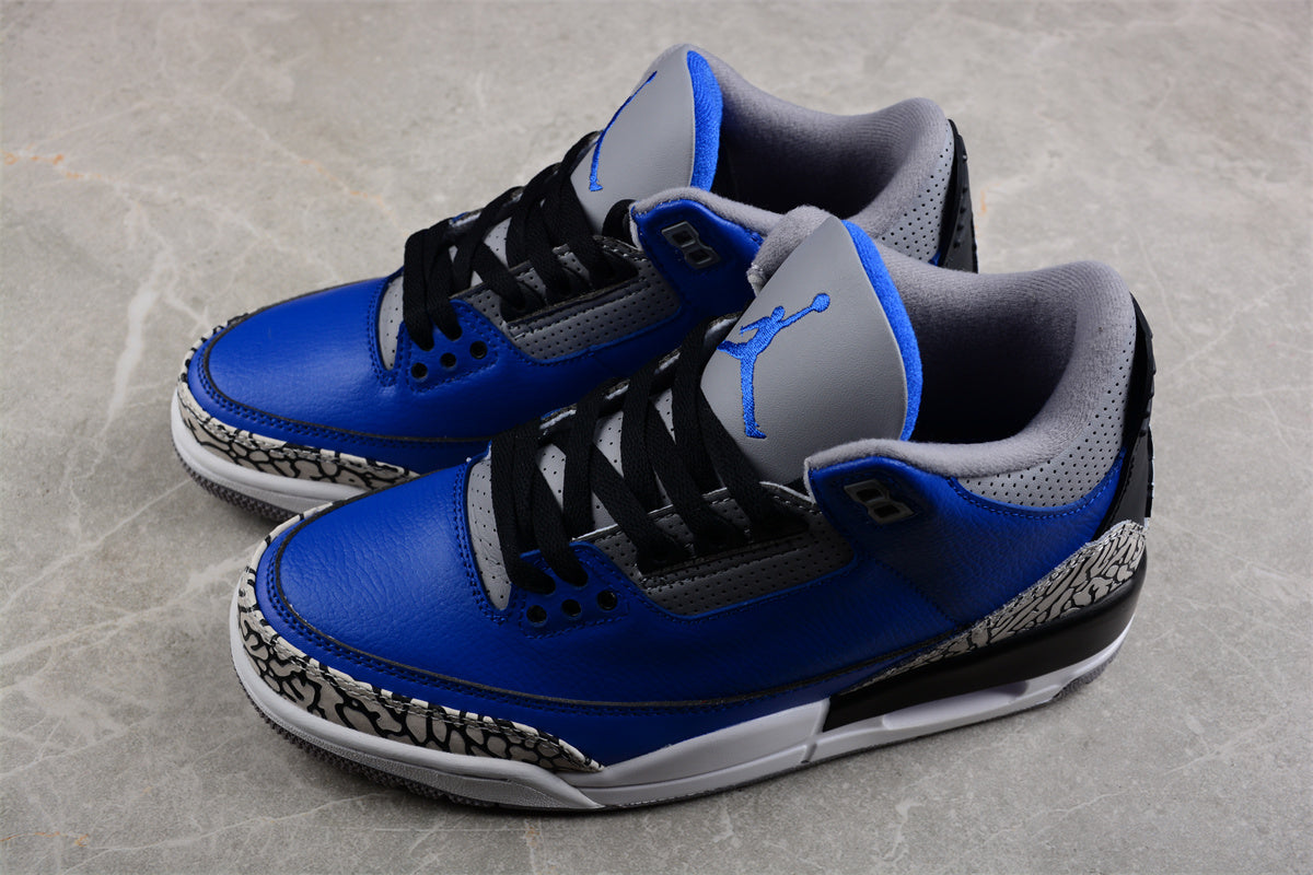 Air Jordan 3 Cement Blue and white