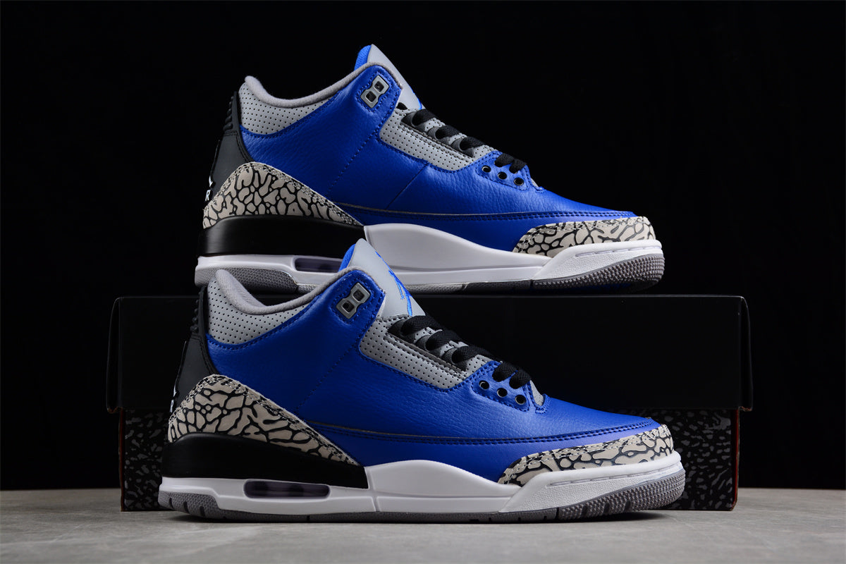 Air Jordan 3 Cement Blue and white