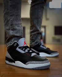 Air Jordan 3 black/white grey cement 'OG'