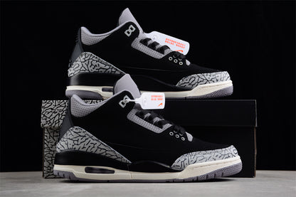 Air Jordan 3 Black White Ciment