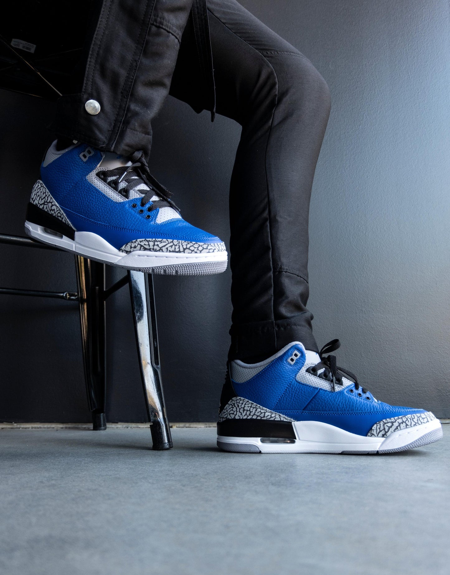 Air Jordan 3 Cement Blue and white